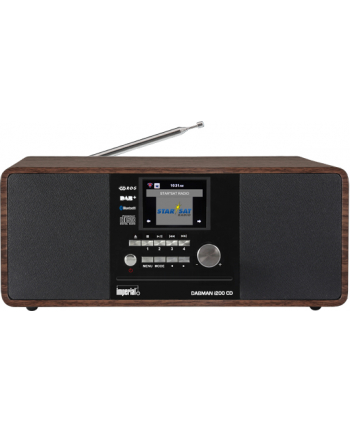 Imperial DABMAN i200 CD, radio (wood / black, WLAN, Bluetooth, DAB +, FM)