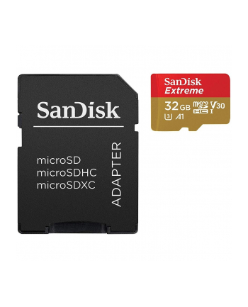 SanDisk Extreme 32 GB microSDXC, memory card (UHS-I U3, C10, V30, A2)