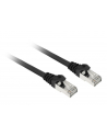 Sharkoon patch network cable SFTP, RJ-45, with Cat.7a raw cable (black, 50cm) - nr 1