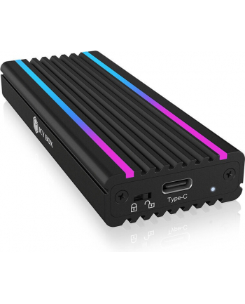 ICY BOX IB-1824ML-C31, drive housing (black, RGB lighting)