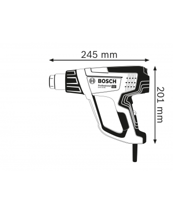 bosch powertools Bosch hot air tool GHG 23-66 Kit Professional + 2-part accessories (blue / black, 2,300 watts)