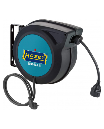 Hazet electric cable reel 9040 D-2.5, cable drum (black, 20 + 1.5 meters)
