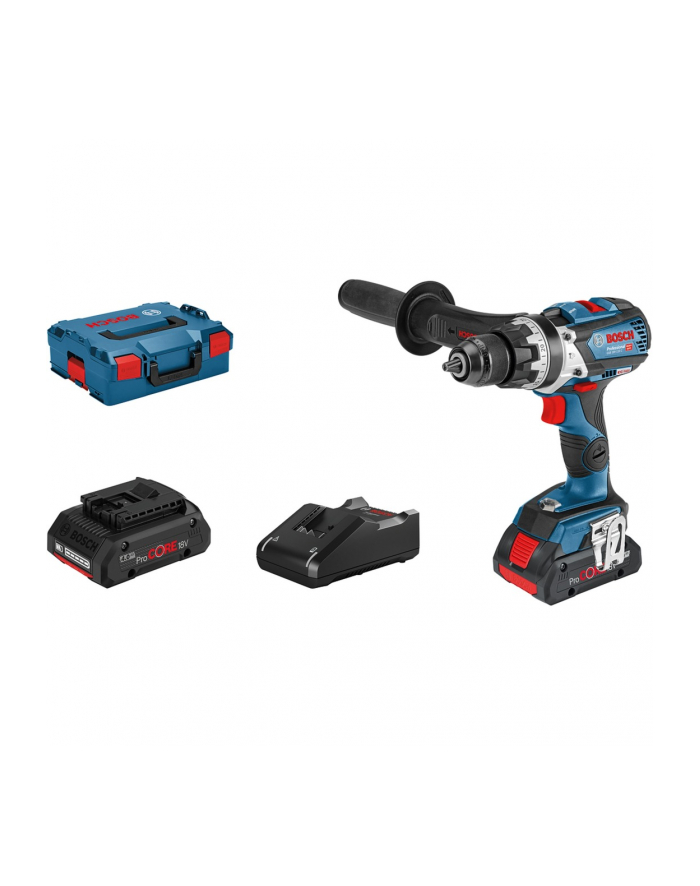 bosch powertools Bosch cordless hammer drill GSB 18 V-110 C Professional, 18Volt (blue / black, L-BOXX, 2x battery ProCORE18V 4.0Ah) główny