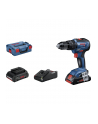 bosch powertools Bosch cordless hammer drill GSB 18V-55 Professional, 18Volt (blue / black, L-BOXX, 2x Li-Ion battery ProCORE18V 4.0Ah) - nr 1