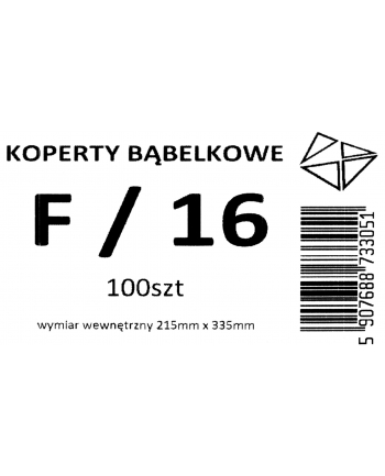 KOPERTY BĄBELKOWE POWIETRZNE F16 220x340 100SZT