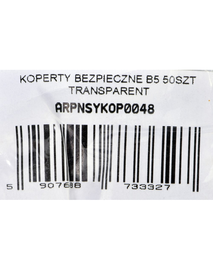 KOPERTY BEZPIECZNE A5 / K70 50SZT TRANSPARENT główny