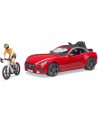 BRUDER Roadsster with 1 racing bike and bike fa 03485 - nr 1