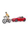 BRUDER Roadsster with 1 racing bike and bike fa 03485 - nr 2