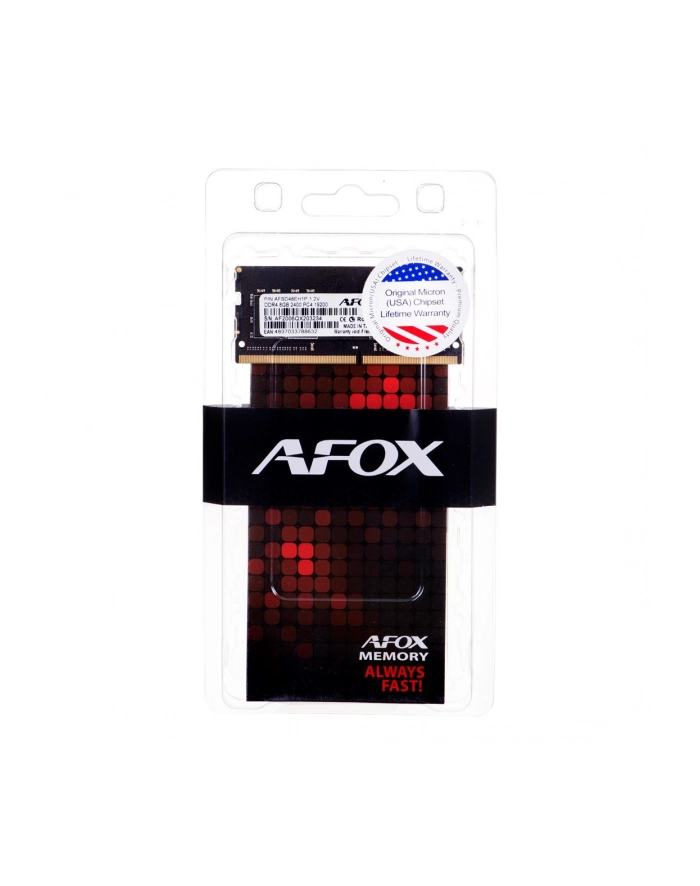 AFOX SO-DIMM DDR4 8G 2400MHZ MICRON CHIP AFSD48EH1P główny