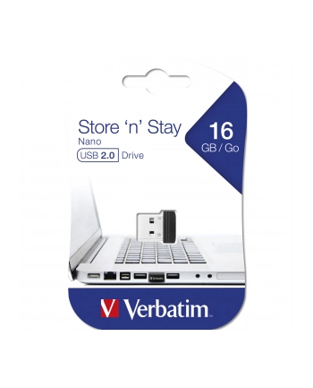 VERBATIM PENDRIVE 16GB NANO STORE USB 2.0 97464 nr 1
