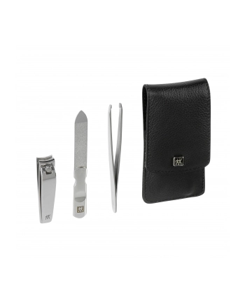 Zestaw podróżny do manicure ZWILLING 97435-004-0 Classic Inox – czarne  skórzane etui  3 elementy nr 2