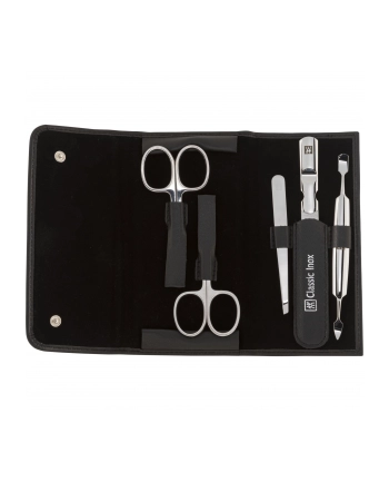 Zestaw podróżny do manicure ZWILLING 97458-004-0 Classic Inox – czarne  skórzane etui  5 elementów nr 1