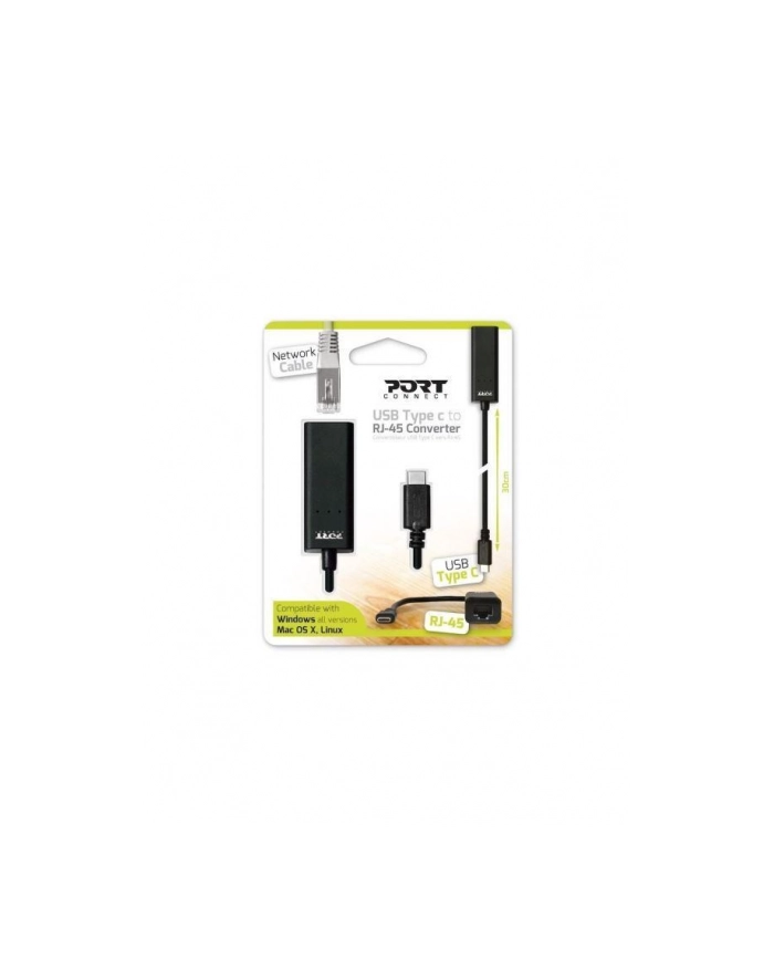 Adapter PORT DESIGNS USB-C do RJ-45 900126 główny