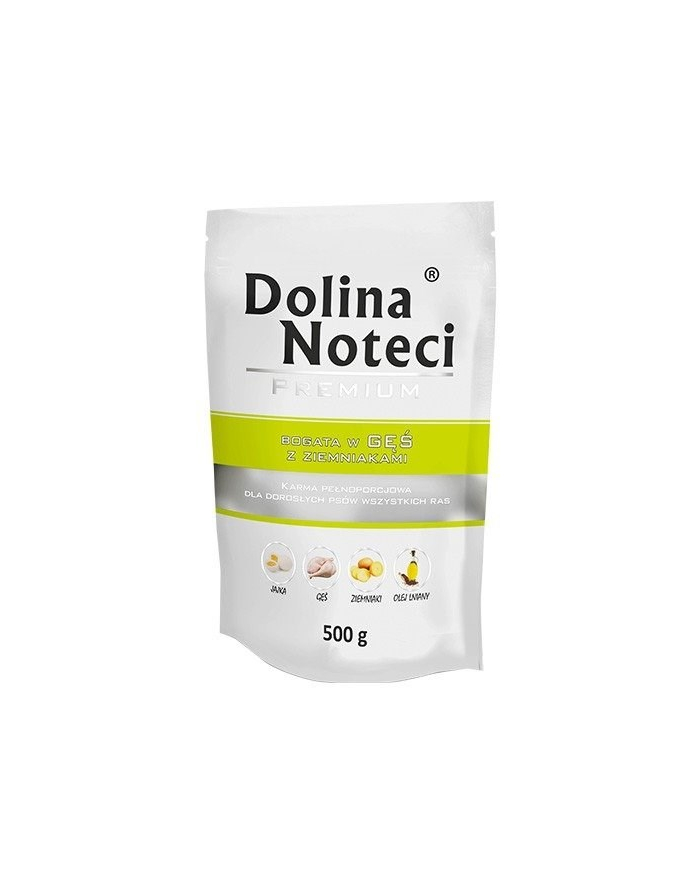 dolina noteci DNP DOYPACK BOGATA W GĘŚ Z ZIEMNIAK-DLA PSA 500g główny