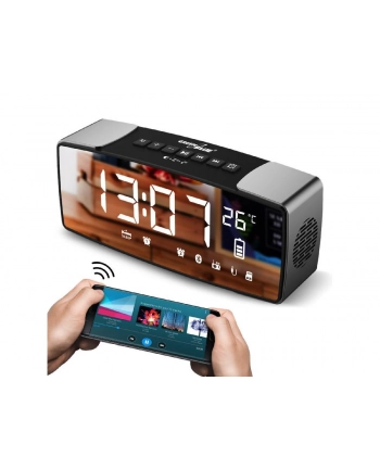 GREENBLUE RADIOBUDZIK BLUETOOTH 42  FM  AUX-IN  6W  TEMPERATURA  ALARM  ZEGAR  AKUMULATOR 2200MAH GB200 nr 2