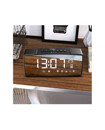 GREENBLUE RADIOBUDZIK BLUETOOTH 42  FM  AUX-IN  6W  TEMPERATURA  ALARM  ZEGAR  AKUMULATOR 2200MAH GB200 nr 1