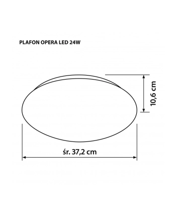 Plafon LED Activejet AJE-OPERA 24W nr 2
