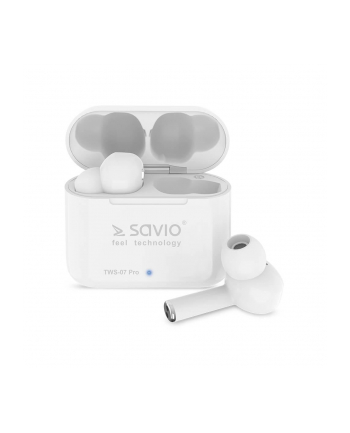 SAVIO BEZPRZEWODOWE SŁUCHAWKI BLUETOOTH 50 Z POWER BANKIEM TWS-07 PRO