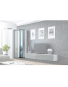 cama meble Witryna VIGO szkło'180' 180/40/30 biały/szary poł - nr 2