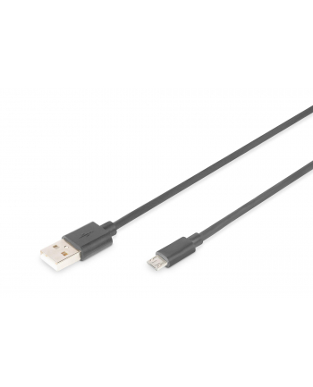 DIGITUS KABEL POŁĄCZENIOWY USB 20 HIGHSPEED TYP USB A/MICROUSB B M/M CZARNY 18M AK-300110-018-S