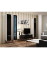 cama meble Witryna VIGO szkło'180' 180/40/30 biały/czarny poł - nr 1