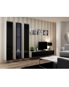 cama meble Witryna VIGO szkło'180' 180/40/30 biały/czarny poł - nr 22