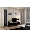 cama meble Witryna VIGO szkło'180' 180/40/30 biały/czarny poł - nr 8