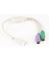 ADAPTER USB -> 2x PS/2 (USB A-M -> 2x 6PIN F) - nr 6