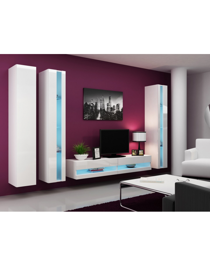 cama meble Szafka RTV VIGO NEW '180' 30/180/40 biały/biały poł główny