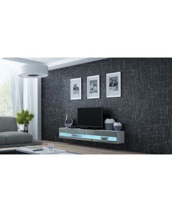 cama meble Szafka RTV VIGO NEW '180' 30/180/40 biały/szary poł nr 1