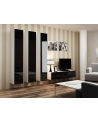 cama meble Szafka RTV VIGO '140' 30/140/40 biały/czarny połysk - nr 28