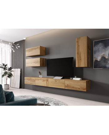 cama meble Szafka RTV VIGO '140' 30/140/40 dąb wotan