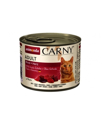 ANIMONDA Carny Adult smak: wołowina i serca - mokra karma dla kota - 200g nr 1