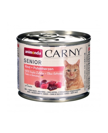 ANIMONDA Carny Senior smak: wołowina i serca indyka 200g nr 1