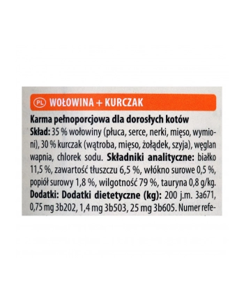 ANIMONDA Carny Adult smak: wołowina i kurczak 400g