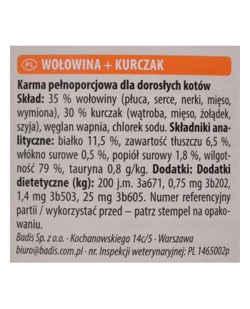 ANIMONDA Carny Adult smak: wołowina i kurczak 800g nr 1