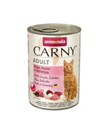ANIMONDA Carny Adult smak: indyk  kurczak  krewetki - karma mokra dla kota - 400g nr 2