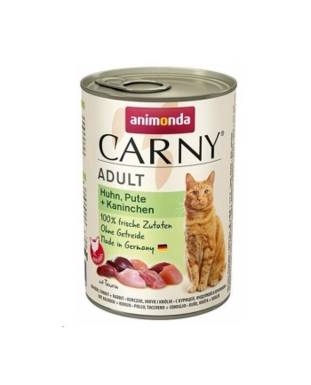 ANIMONDA Carny Adult smak: kurczak  indyk  królik - karma mokra dla kota - 400g