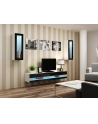 cama meble Szafka RTV VIGO NEW '140' 30/140/40 biały/czarpoł - nr 7