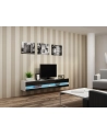 cama meble Szafka RTV VIGO NEW '180' 30/180/40 biały/czarny pł - nr 6