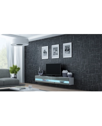 cama meble Szafka RTV VIGO NEW '180' 30/180/40 biały/szary poł nr 2