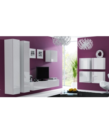 cama meble Witryna VIGO kwadrat 50/50/30 biały/biały połysk