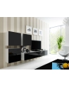cama meble Witryna VIGO kwadrat 50/50/30 biały/ czarny połysk - nr 6