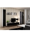 cama meble Witryna VIGO pełna'180' 180/40/30 biały/czarny poł - nr 12