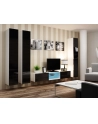 cama meble Witryna VIGO pełna'180' 180/40/30 biały/czarny poł - nr 14