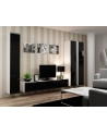 cama meble Witryna VIGO pełna'180' 180/40/30 biały/czarny poł - nr 16