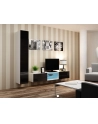 cama meble Witryna VIGO pełna'180' 180/40/30 biały/czarny poł - nr 18