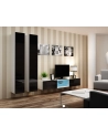 cama meble Witryna VIGO pełna'180' 180/40/30 biały/czarny poł - nr 6