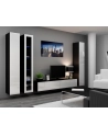 cama meble Witryna VIGO pełna'180' 180/40/30 czarny/biały poł - nr 10