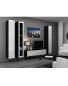 cama meble Witryna VIGO pełna'180' 180/40/30 czarny/biały poł - nr 17